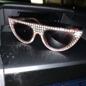 Light Pink Bling Sunglasses